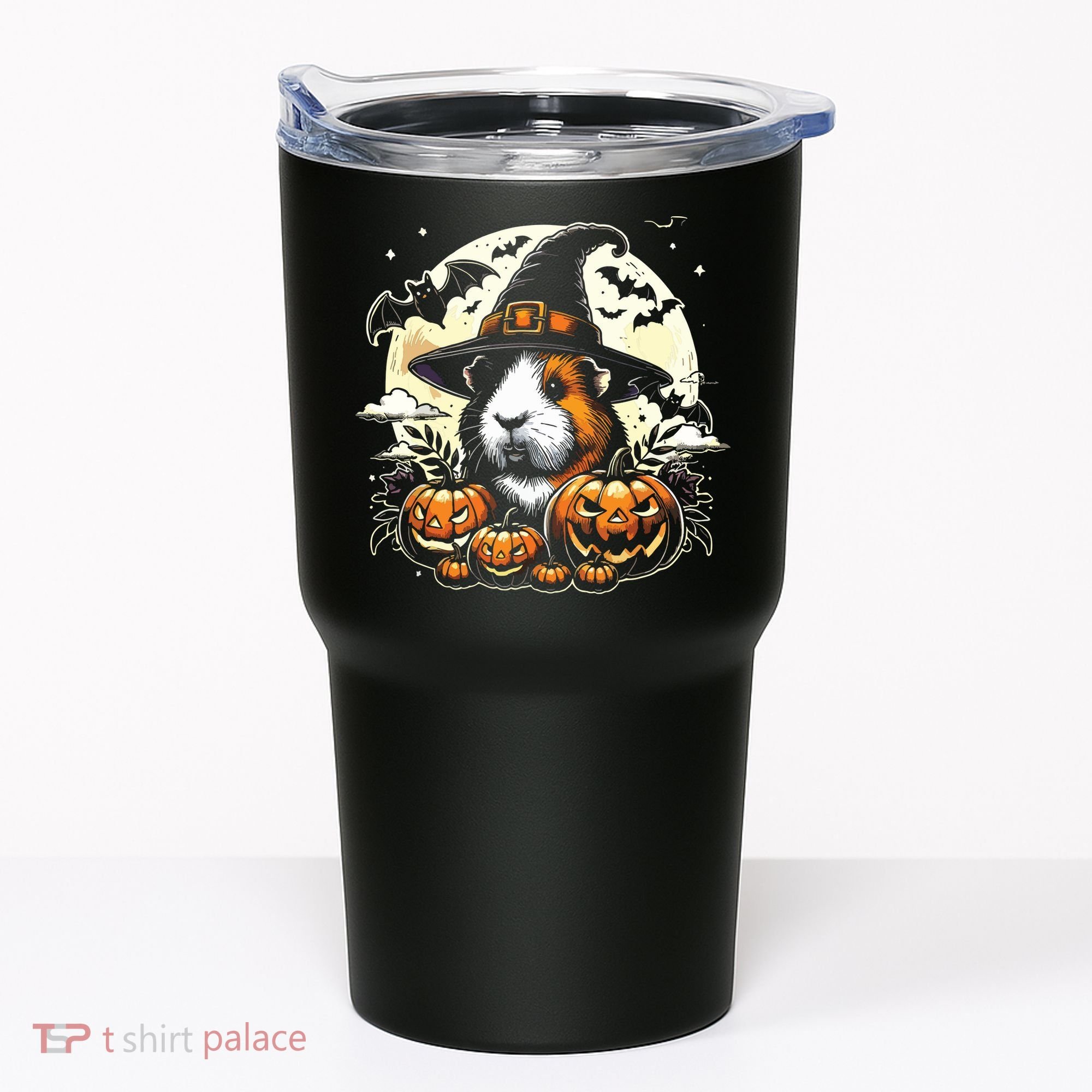 Guinea Pig Halloween Witch Art Tumbler