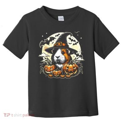Guinea Pig Halloween Witch Art Toddler T-Shirt