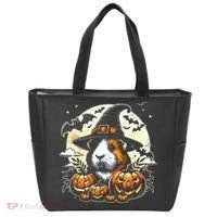 Guinea Pig Halloween Witch Art Tote Bag thumb 0