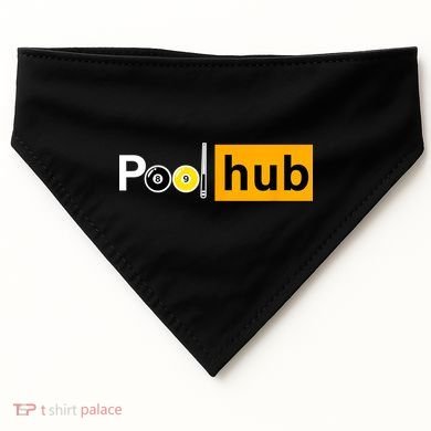 Game Pool Hub Billiard Balls & Cue Stick Gift USA-Made Doggie Bandana