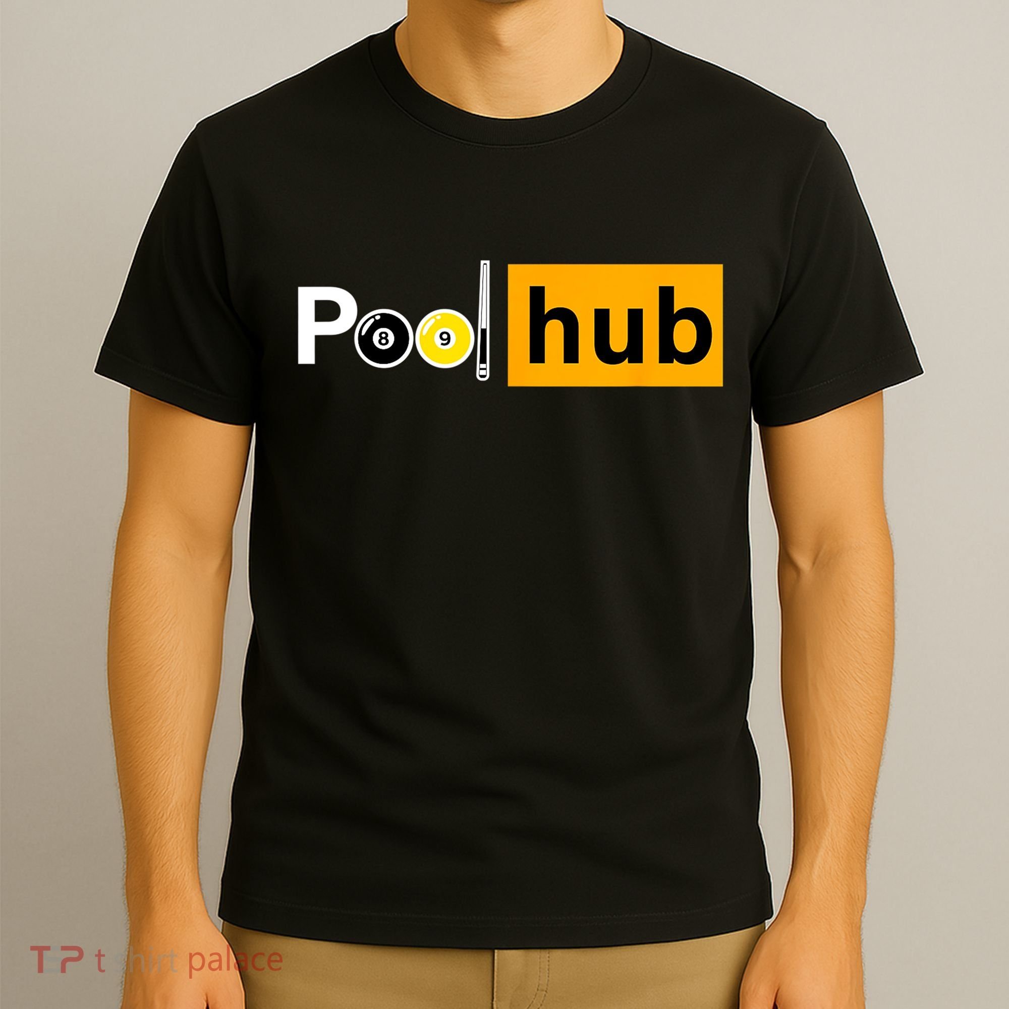 Game Pool Hub Billiard Balls & Cue Stick Gift T-Shirt
