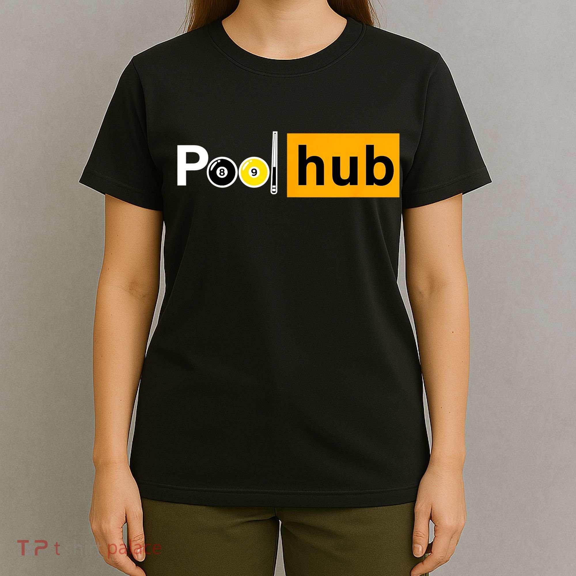 Game Pool Hub Billiard Balls & Cue Stick Gift T-Shirt