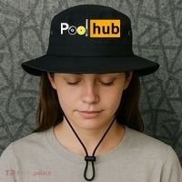 Game Pool Hub Billiard Balls & Cue Stick Gift Bucket Hat thumb 3