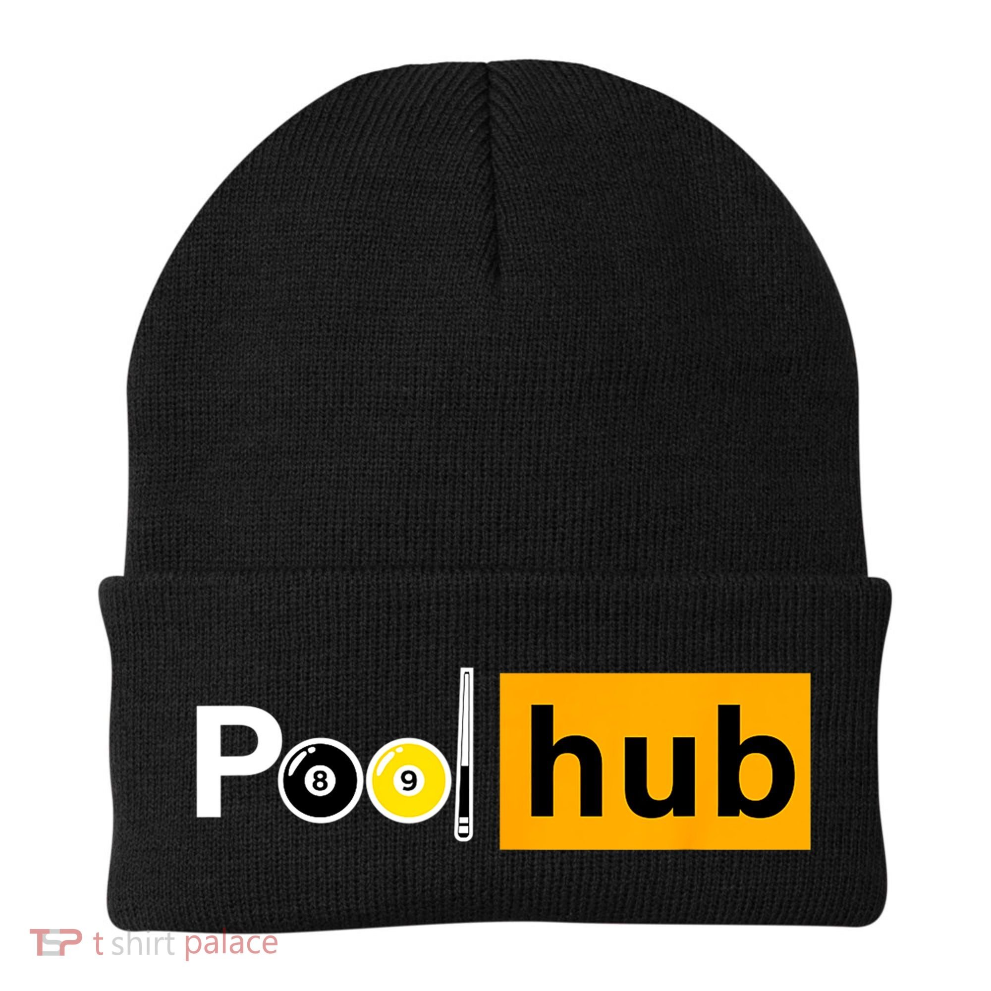 Game Pool Hub Billiard Balls & Cue Stick Gift Beanie