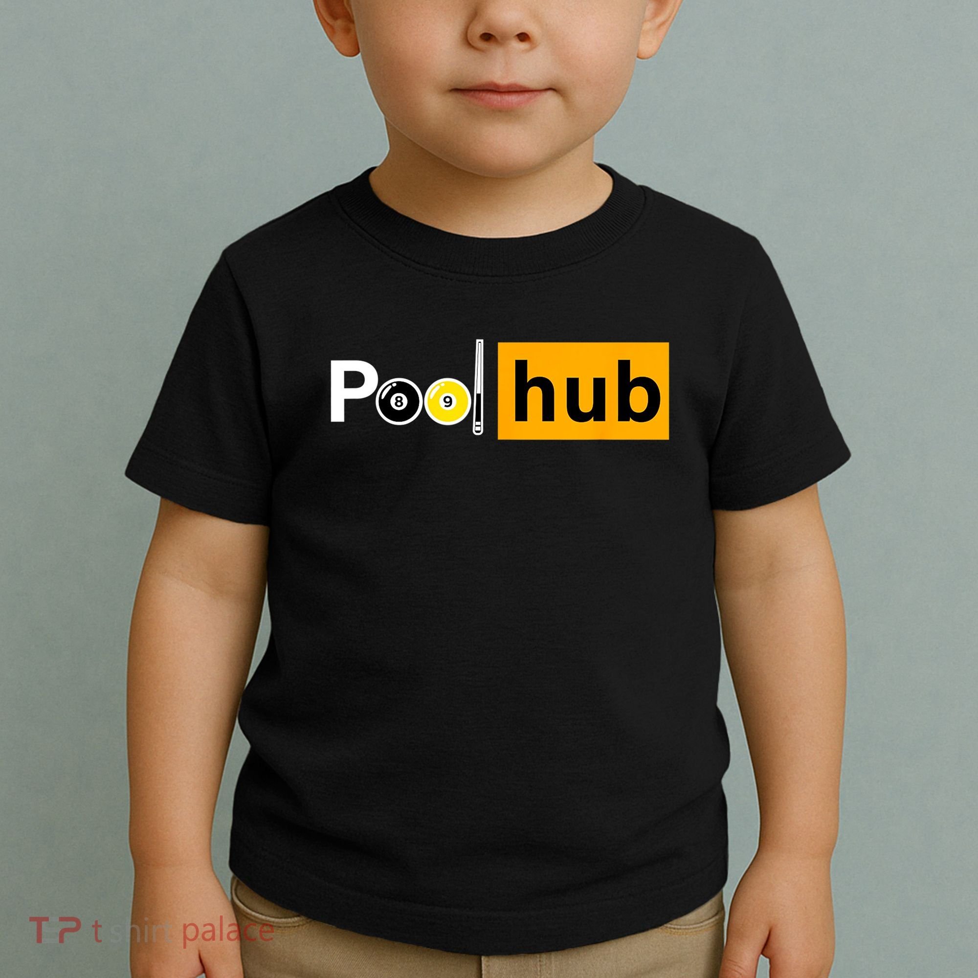 Game Pool Hub Billiard Balls & Cue Stick Gift Toddler T-Shirt