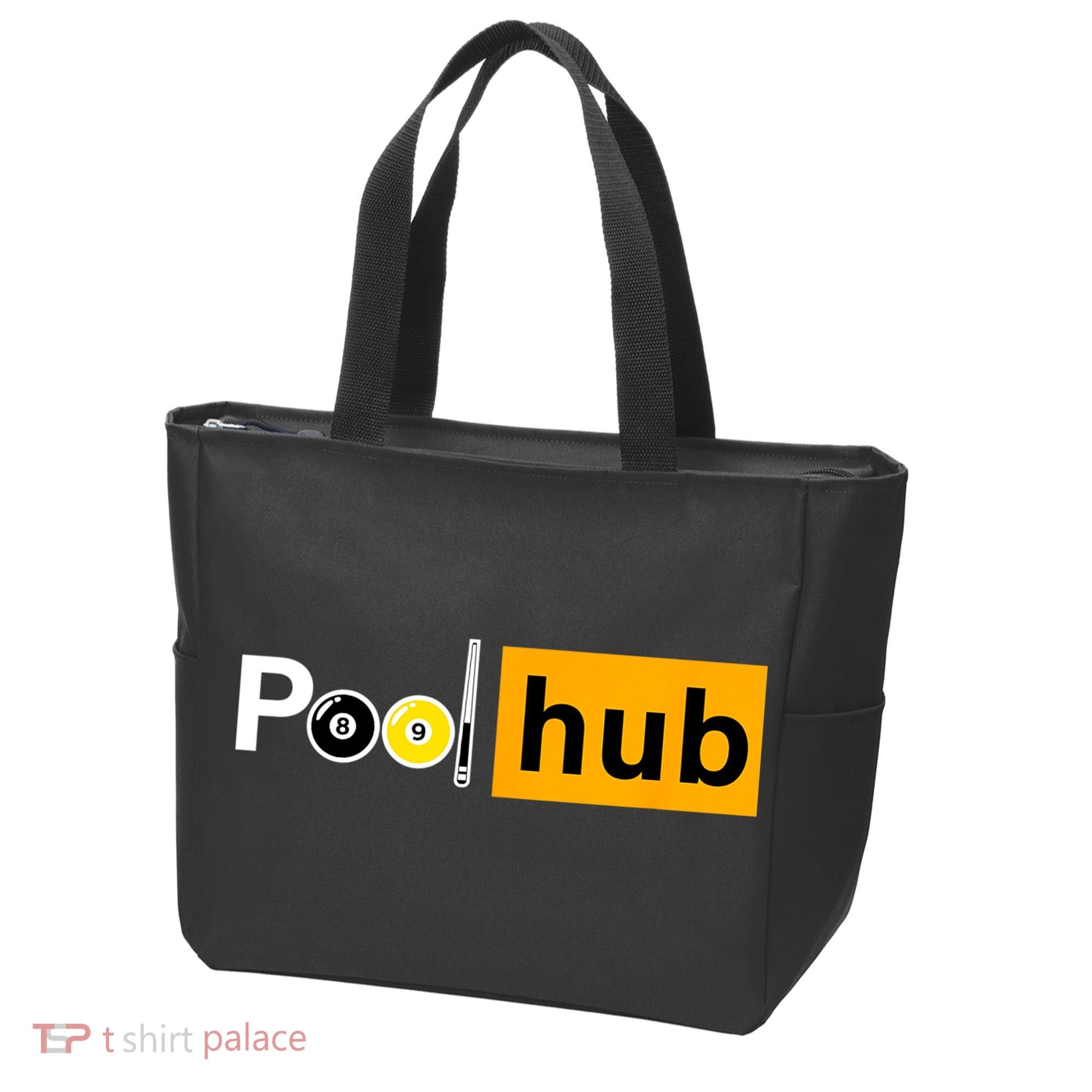 Game Pool Hub Billiard Balls & Cue Stick Gift Tote Bag