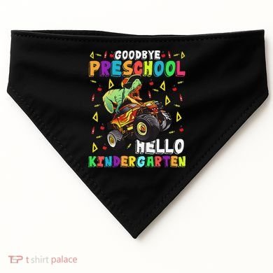 Goodbye PreK Hello Kindergarten Here I Come Graduation USA-Made Doggie Bandana