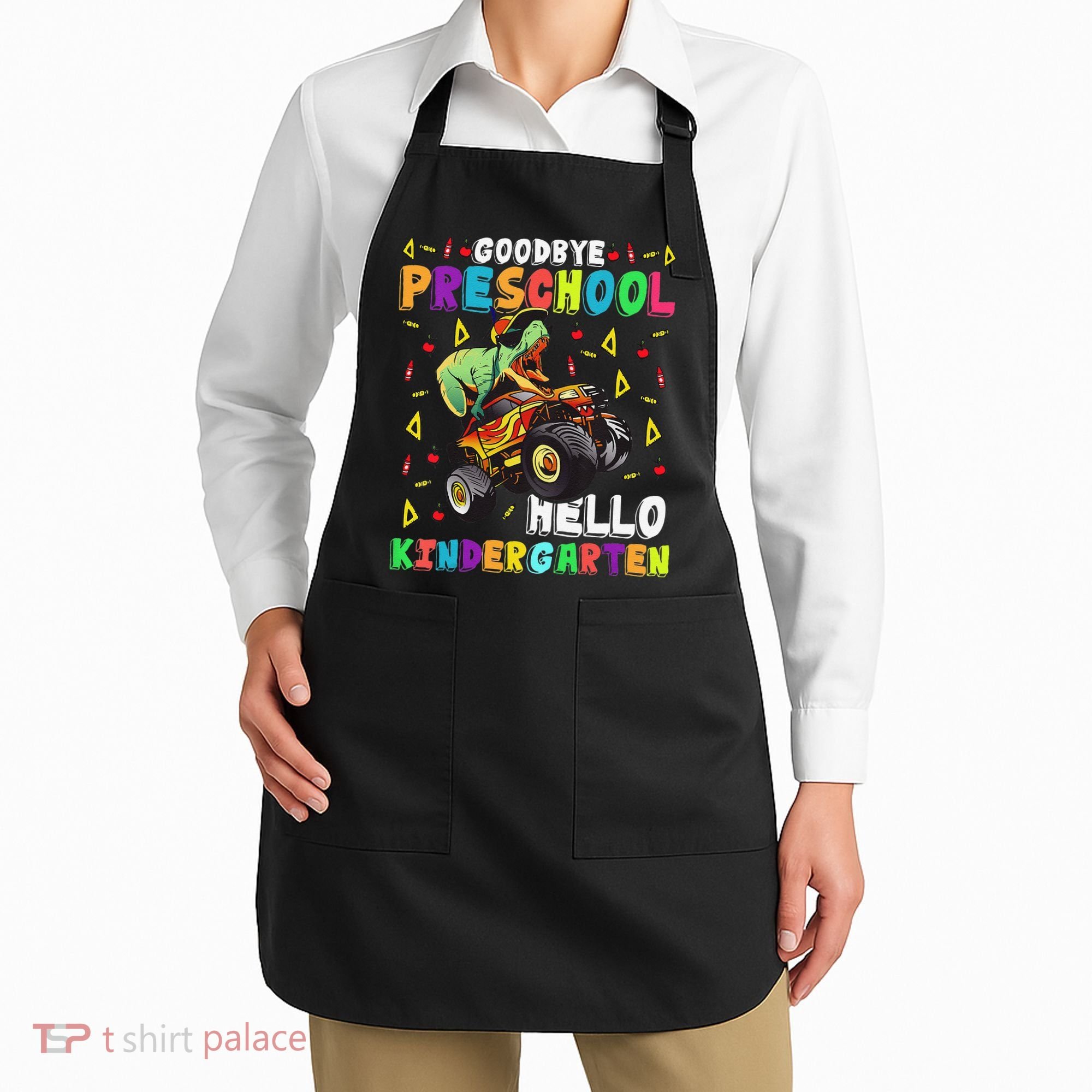 Goodbye PreK Hello Kindergarten Here I Come Graduation Apron