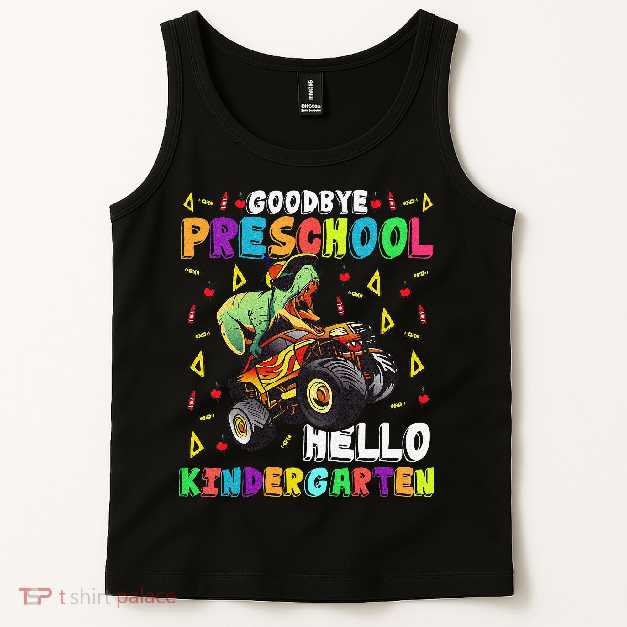 Goodbye PreK Hello Kindergarten Here I Come Graduation Tank Top