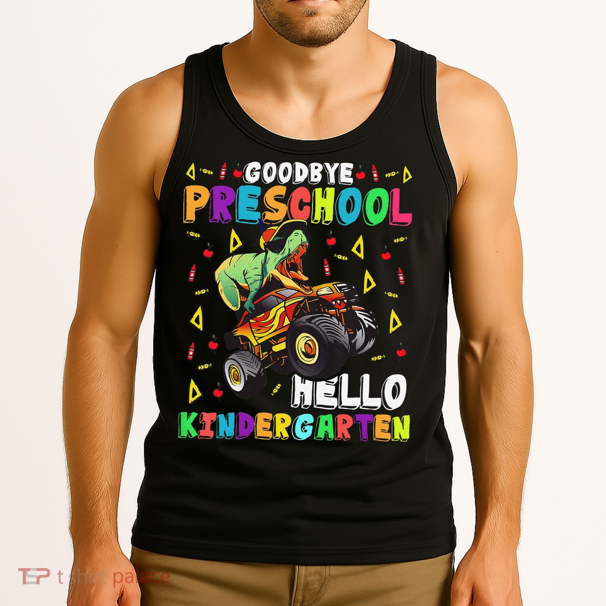 Goodbye PreK Hello Kindergarten Here I Come Graduation Tank Top