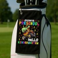 Goodbye PreK Hello Kindergarten Here I Come Graduation Golf Towel thumb 2