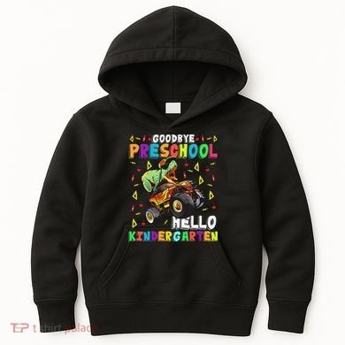 Goodbye PreK Hello Kindergarten Here I Come Graduation Kids Hoodie