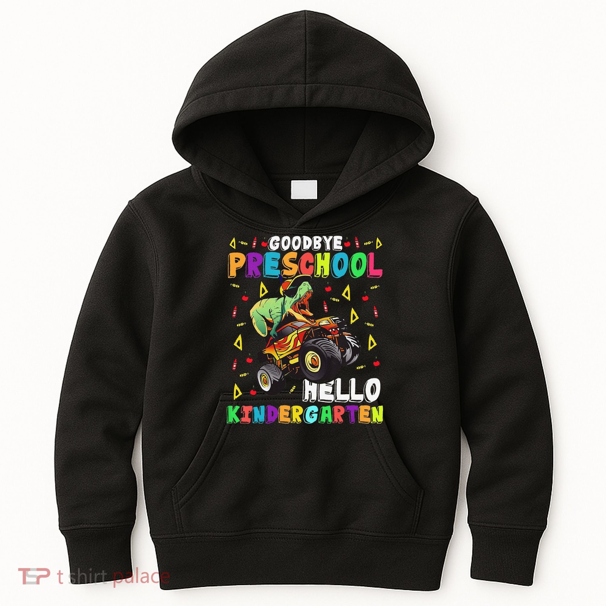 Goodbye PreK Hello Kindergarten Here I Come Graduation Kids Hoodie