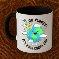 Go Planet It's Your Earth Day Cute Gift Coffee Mug thumb 2