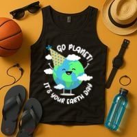 Go Planet It's Your Earth Day Cute Gift Tank Top thumb 4