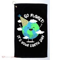 Go Planet It's Your Earth Day Cute Gift Golf Towel thumb 0