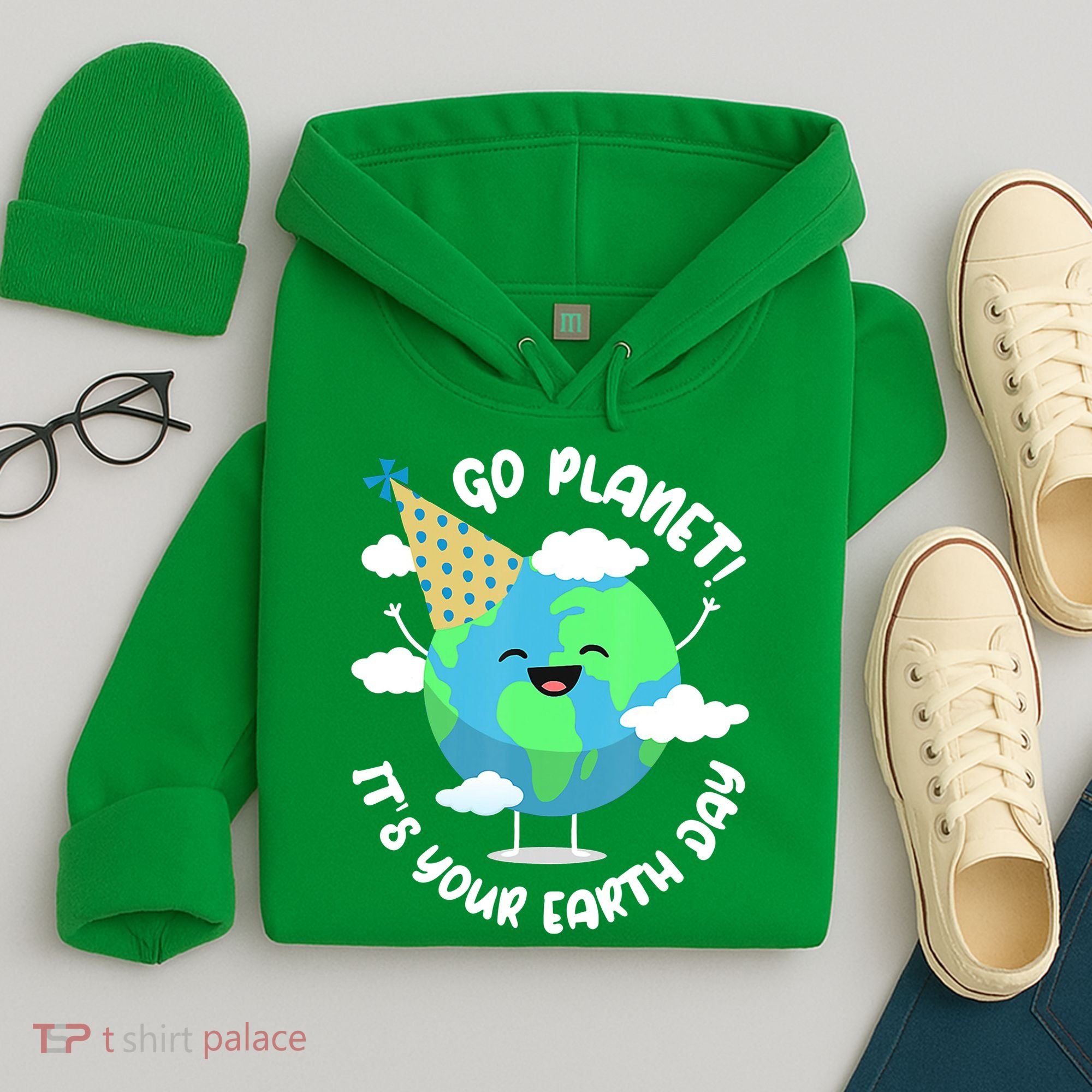 Go Planet It's Your Earth Day Cute Gift Hoodie