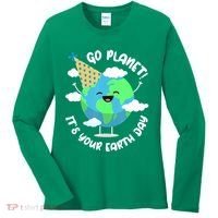 Go Planet It's Your Earth Day Cute Gift Women's Long Sleeve Shirt thumb 0