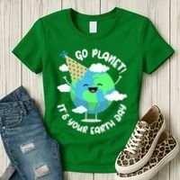 Go Planet It's Your Earth Day Cute Gift Women's T-Shirt thumb 3