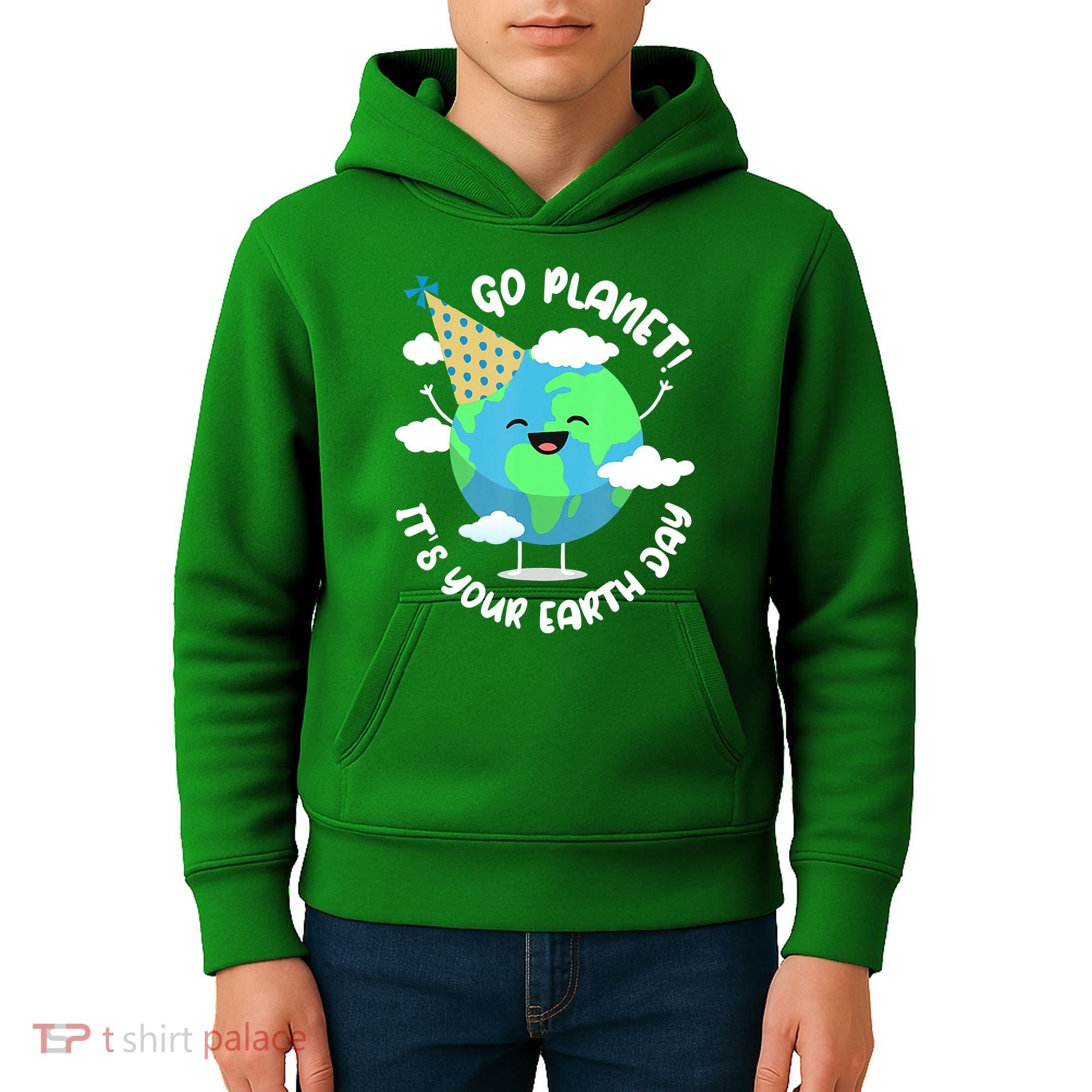 Go Planet It's Your Earth Day Cute Gift Kids Hoodie