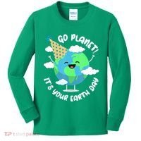 Go Planet It's Your Earth Day Cute Gift Kids Long Sleeve Shirt thumb 0