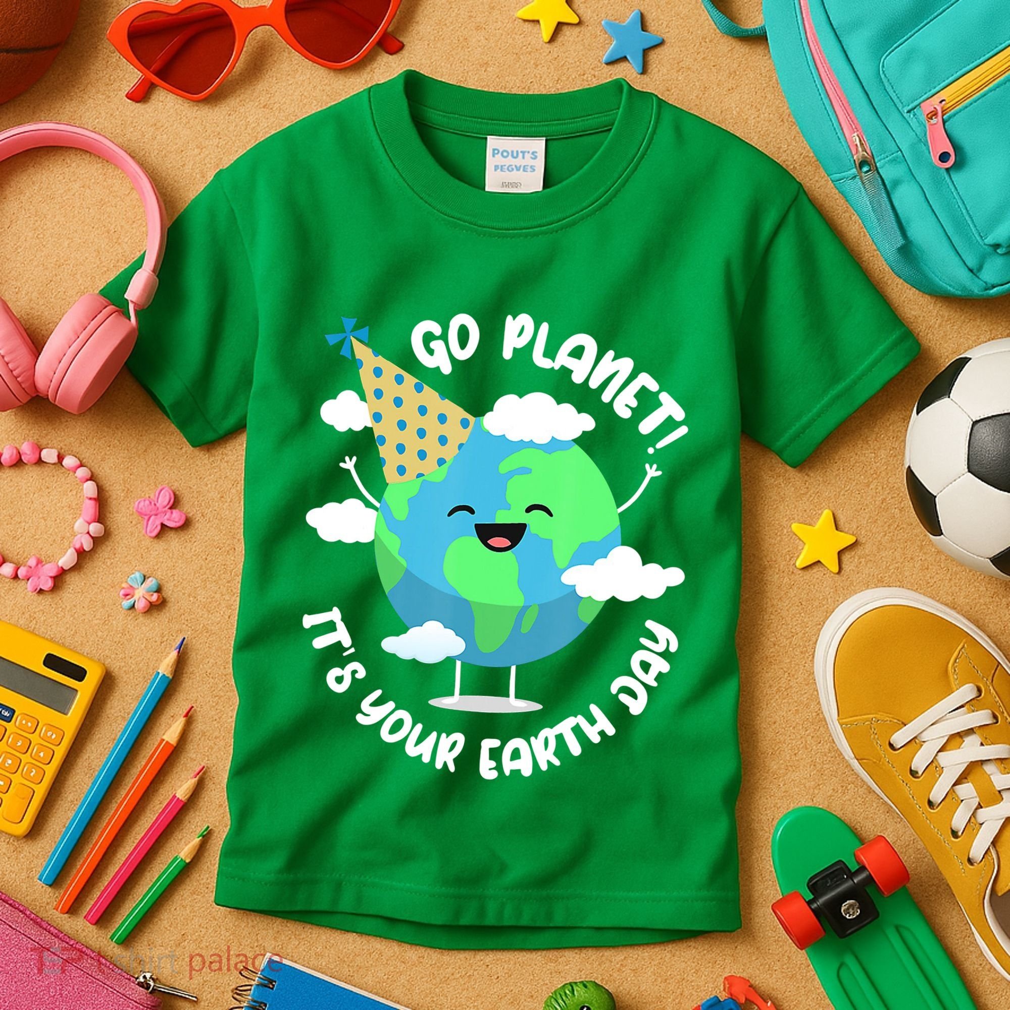Go Planet It's Your Earth Day Cute Gift Kids T-Shirt