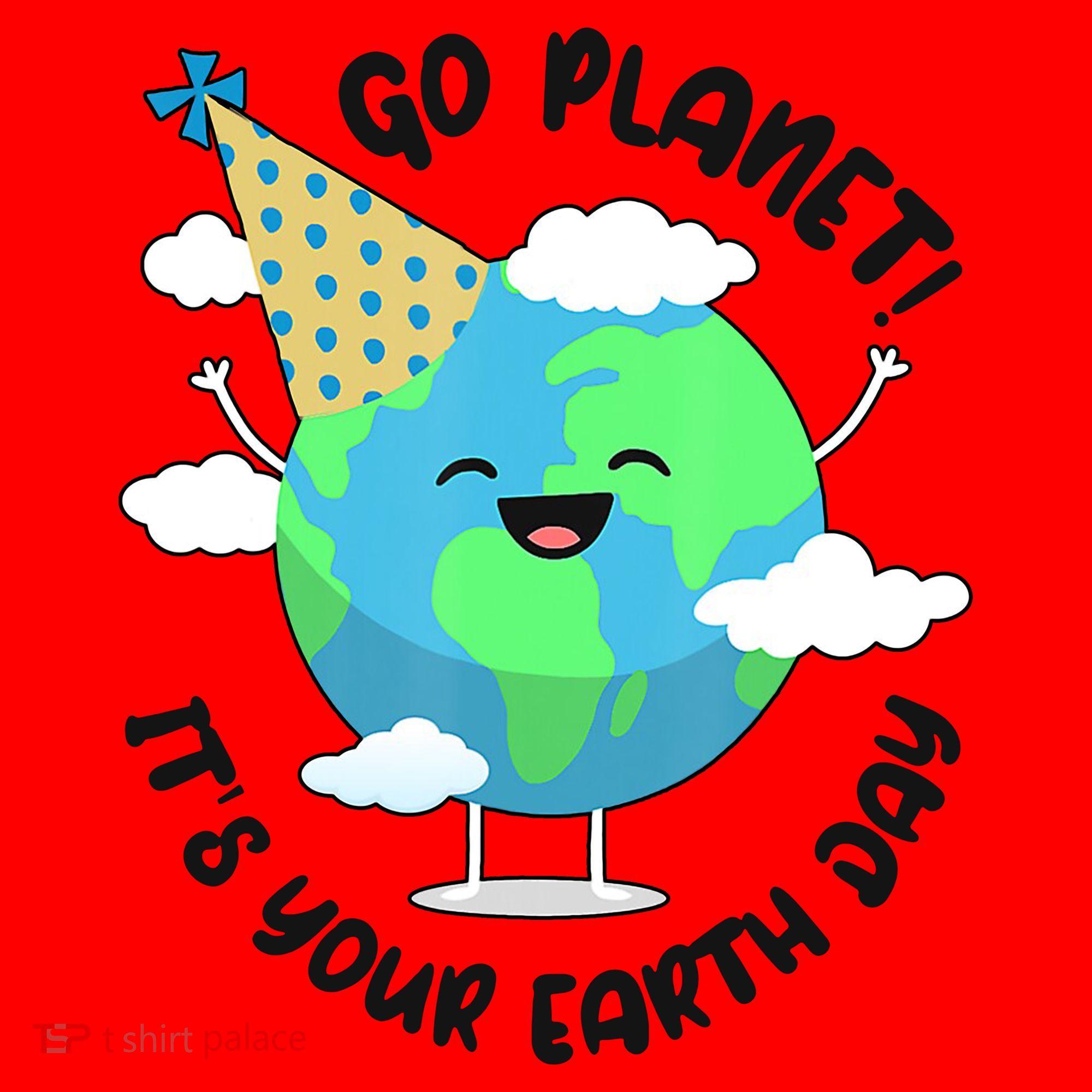 Go Planet It's Your Earth Day Cute Gift Santa Hat