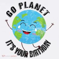 Go Planet Its Your Birthday Happy Earth Day Distressed Mousepad thumb 1