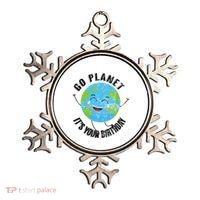 Go Planet Its Your Birthday Happy Earth Day Distressed Ornament thumb 0