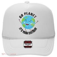 Go Planet Its Your Birthday Happy Earth Day Distressed Hat thumb 0