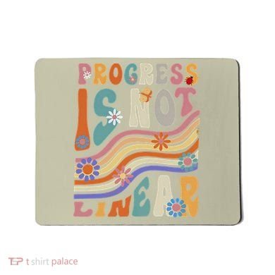 Groovy Progress Is Not Linear Teacher Back To School Outfit Mousepad