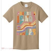 Groovy Progress Is Not Linear Teacher Back To School Outfit Kids T-Shirt thumb 0