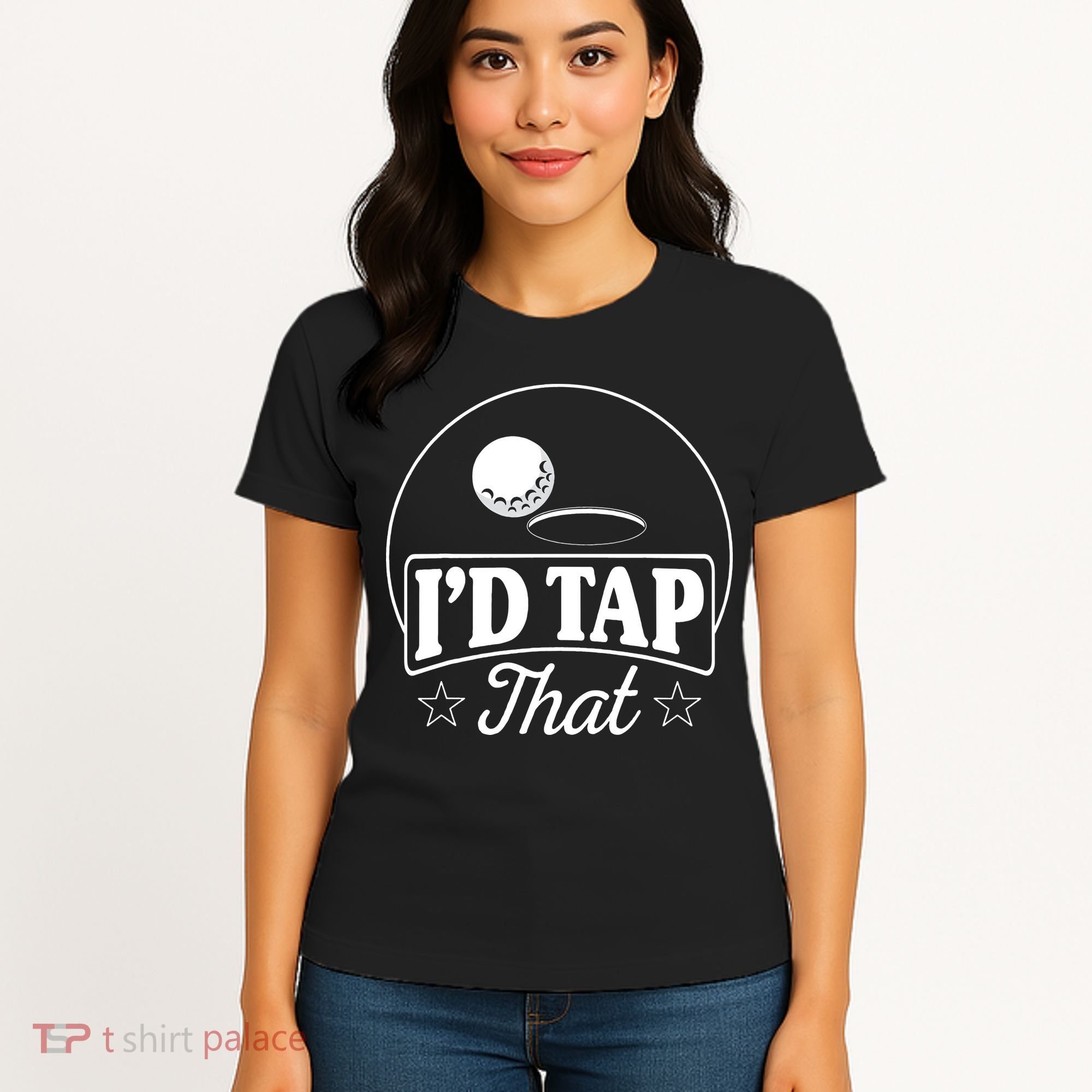 Golf Players I'd Tap That Golfer Ball Birdie Funny Golf Women's T-Shirt