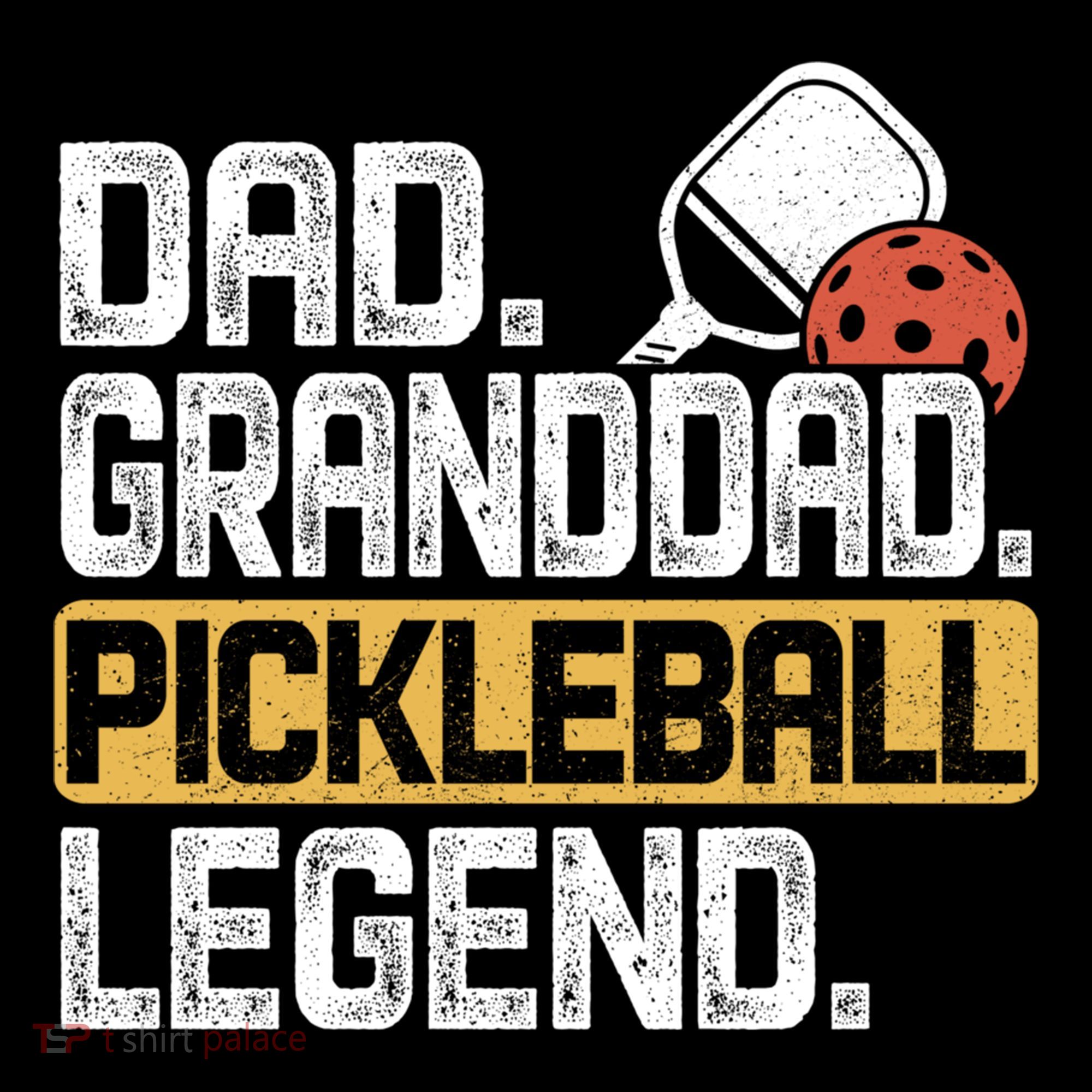 Granddad Pickleball Legend Dad Funny Great Gift Bucket Hat