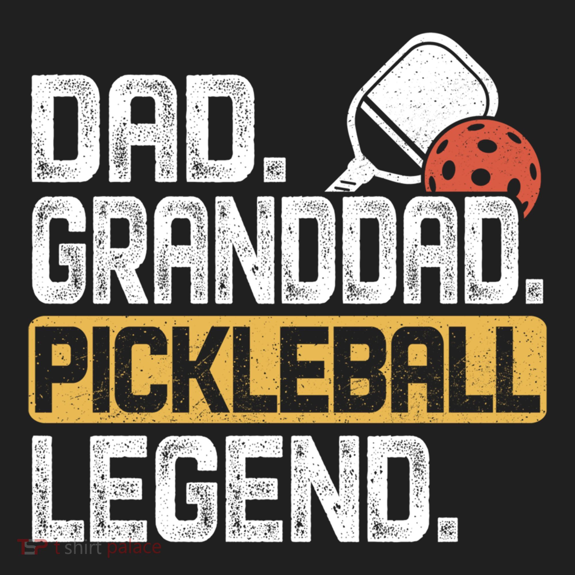 Granddad Pickleball Legend Dad Funny Great Gift Golf Towel