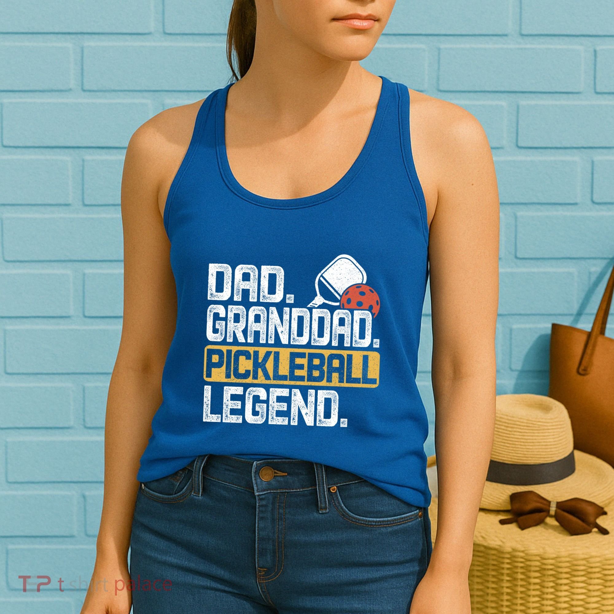 Granddad Pickleball Legend Dad Funny Great Gift Women's Tank Top