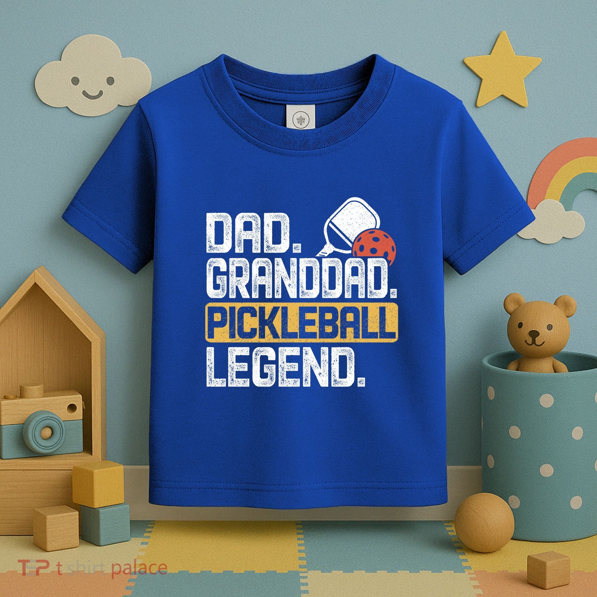 Granddad Pickleball Legend Dad Funny Great Gift Toddler T-Shirt