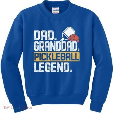 Granddad Pickleball Legend Dad Funny Great Gift Kids Sweatshirt