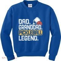 Granddad Pickleball Legend Dad Funny Great Gift Kids Sweatshirt thumb 0