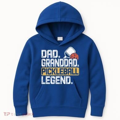 Granddad Pickleball Legend Dad Funny Great Gift Kids Hoodie