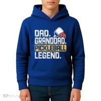 Granddad Pickleball Legend Dad Funny Great Gift Kids Hoodie thumb 4