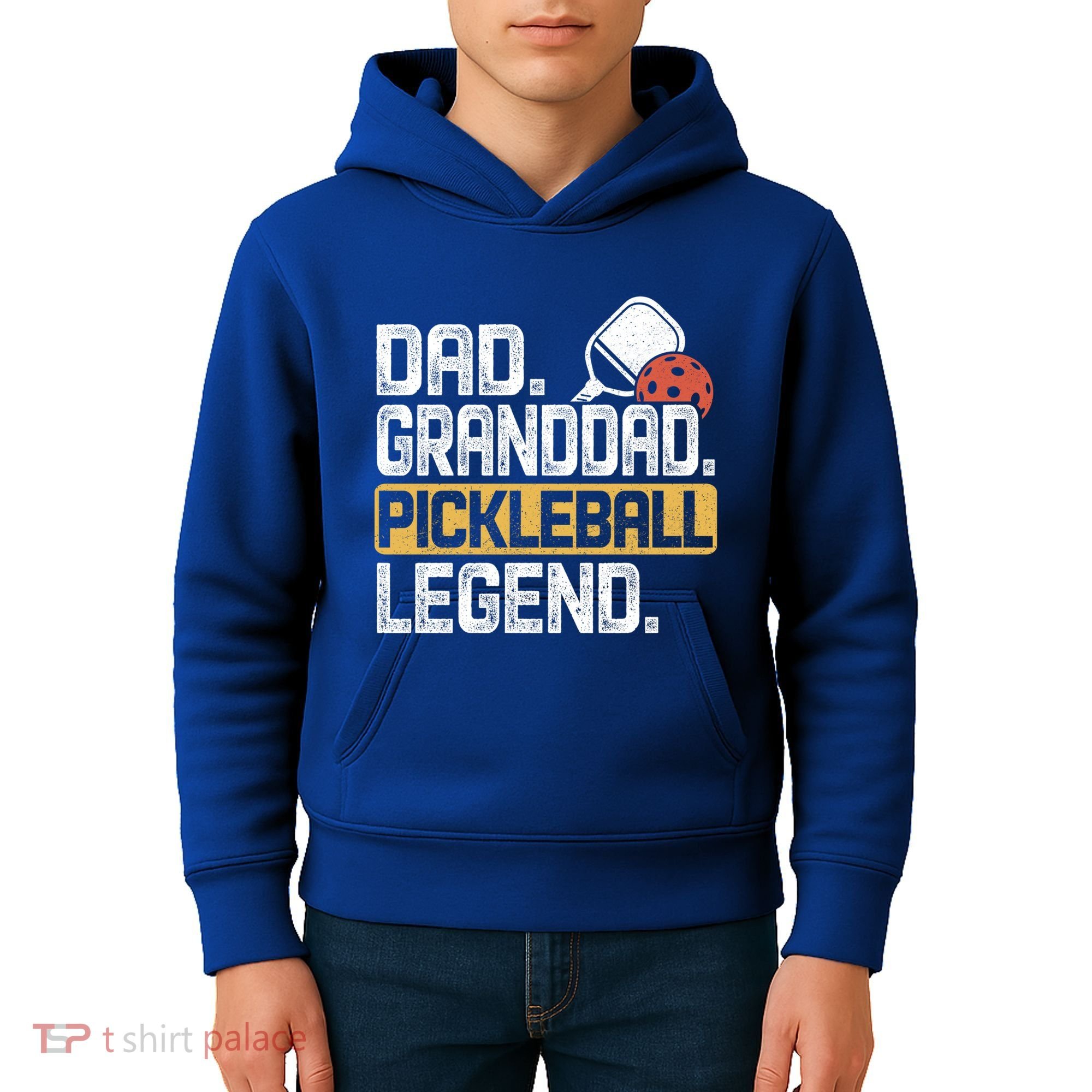 Granddad Pickleball Legend Dad Funny Great Gift Kids Hoodie