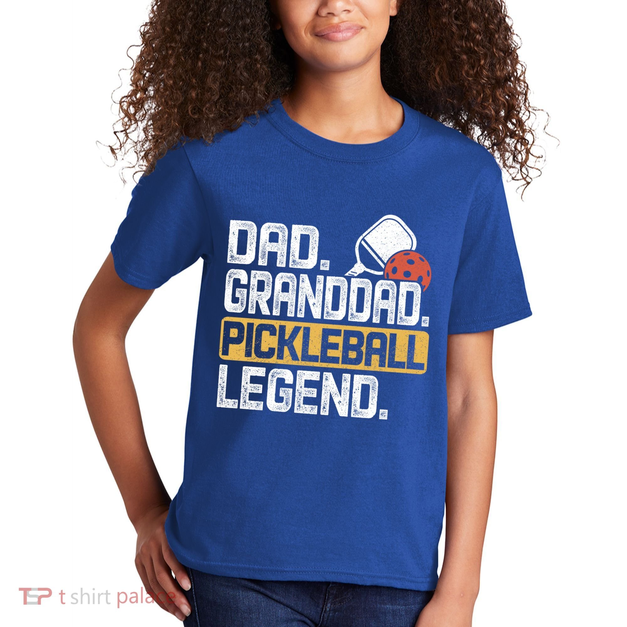 Granddad Pickleball Legend Dad Funny Great Gift Kids T-Shirt