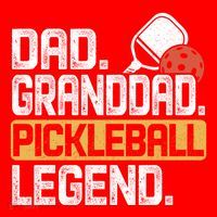 Granddad Pickleball Legend Dad Funny Great Gift Santa Hat thumb 1