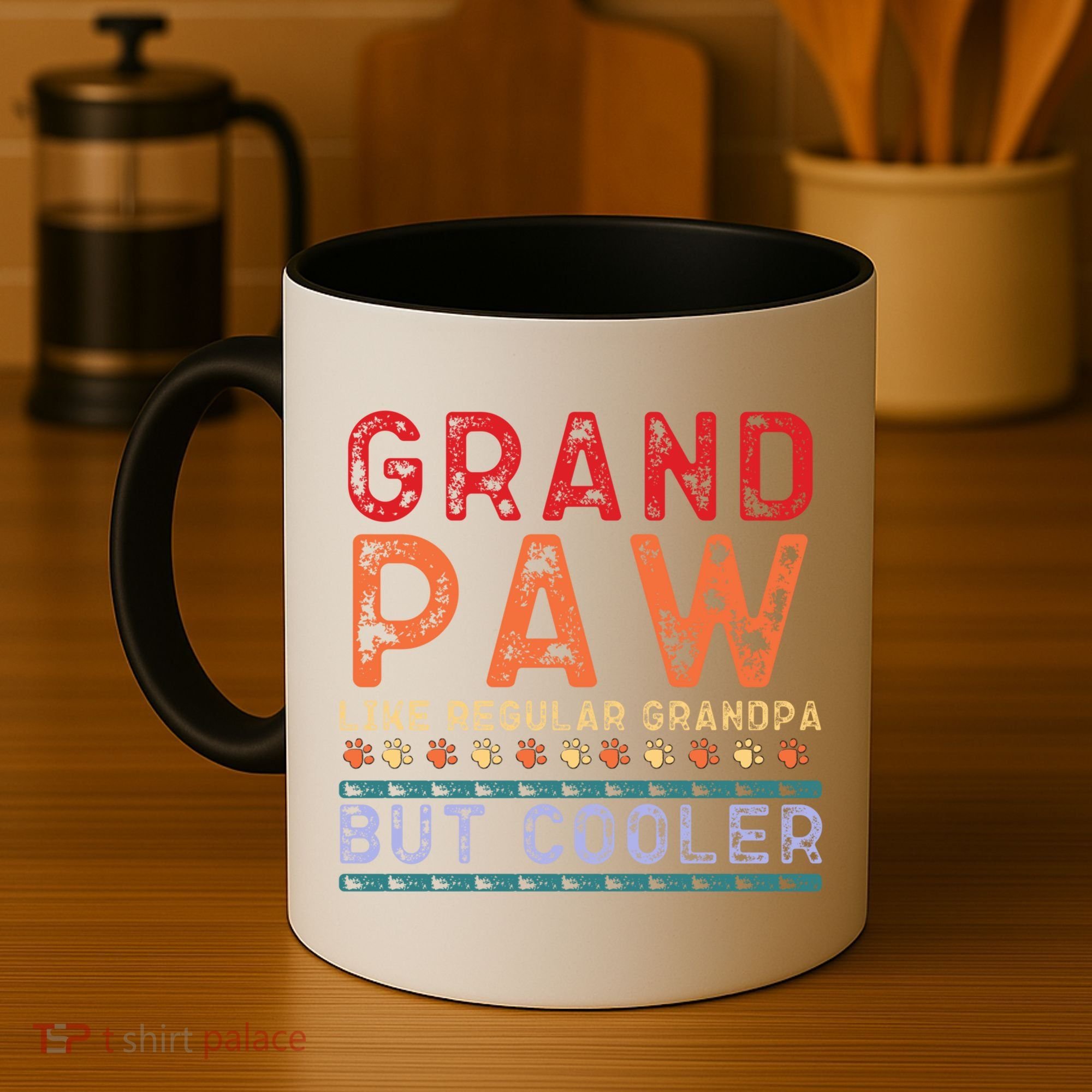 Grand Paw Like A Regular Grandpa But Cooler Funny Gift Father Day Gift Coffee Mug