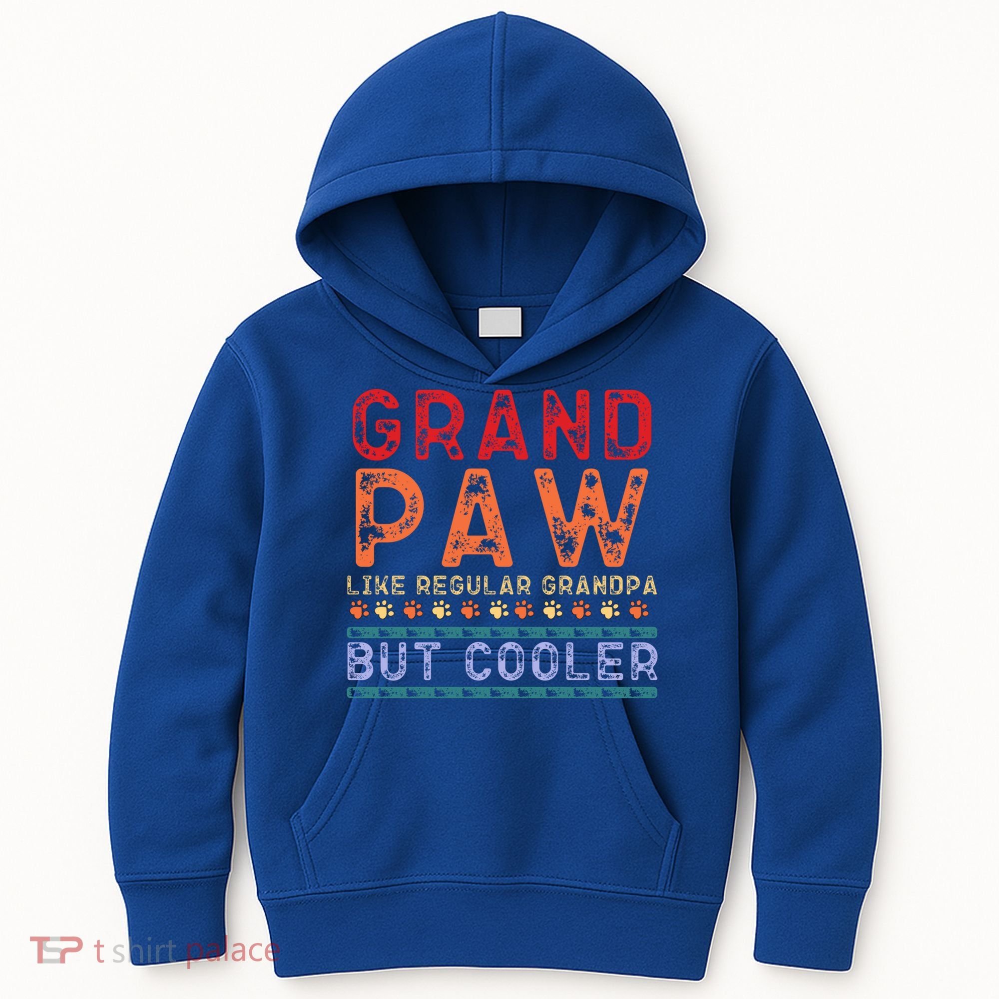 Grand Paw Like A Regular Grandpa But Cooler Funny Gift Father Day Gift Kids Hoodie