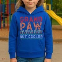 Grand Paw Like A Regular Grandpa But Cooler Funny Gift Father Day Gift Kids Hoodie thumb 3
