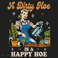 Gardener Plant Lady Gardening A Dirty Hoe Is A Happy Hoe Beanie thumb 2