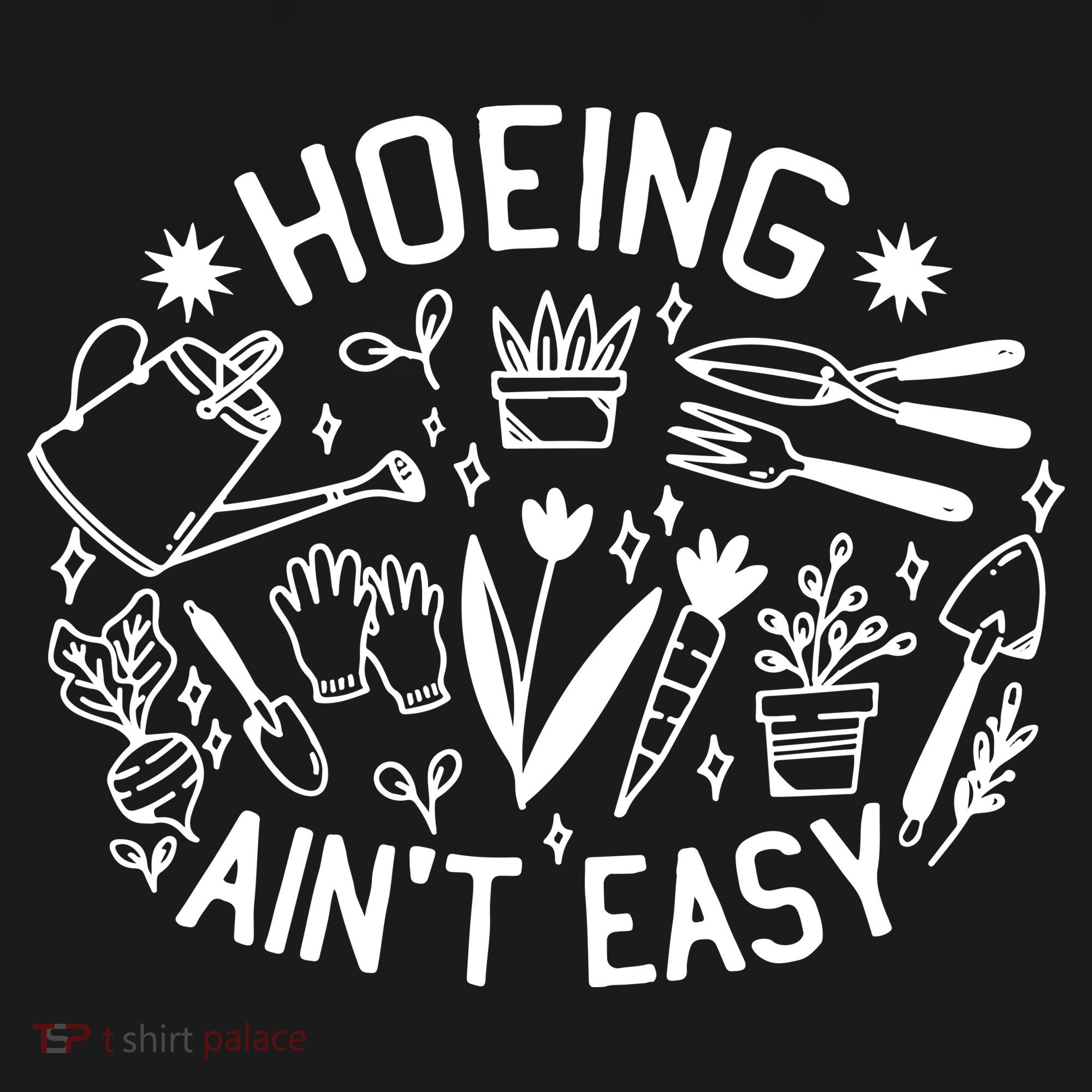 Gardener Plant Lover Hoeing Aint Easy Mesh Reversible Basketball Jersey Tank