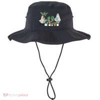 Ghost Plant Lady Retro Halloween Plants Spooky Mom Cool Gift Bucket Hat thumb 0